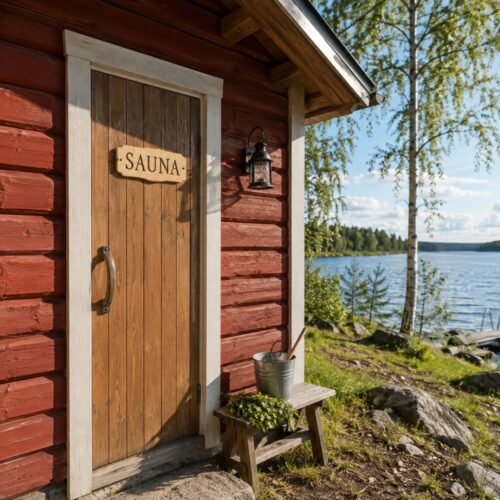Ovikyltti Sauna 34x15 cm perus